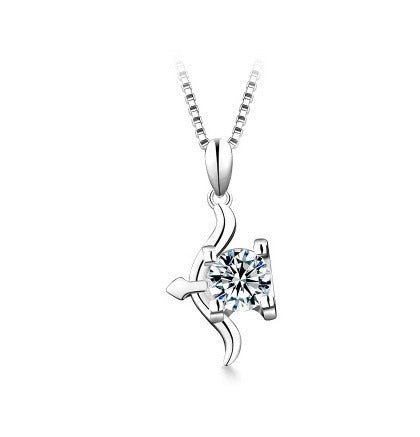 12 Constellation Pendant 925 Silver 1 Karat Moissanite - Rhyme-and-Chain