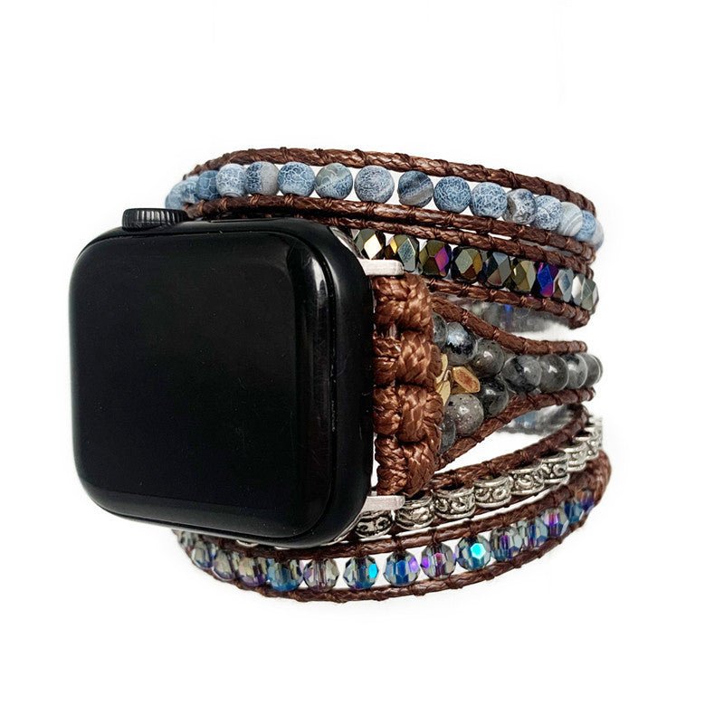 Agate Woven Bohemian Watch Band - Rhyme - and - Chain