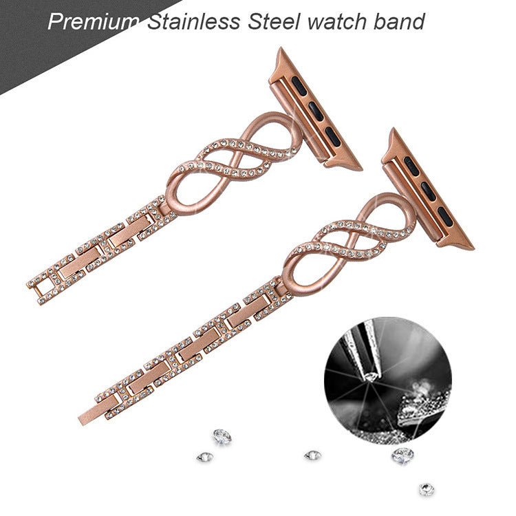 Applicable Metal Band Diamond Fashion Watch Band - Rhyme - and - Chain