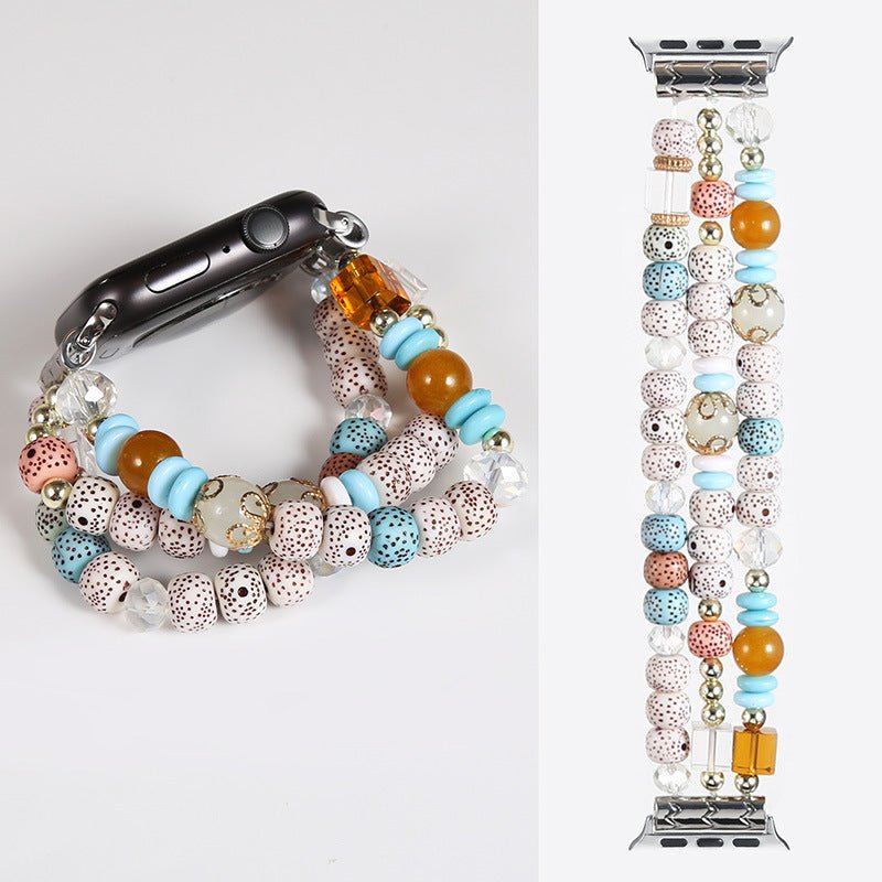 Bohemian Handmade Beaded Bracelet Watch Band - Rhyme - and - Chain