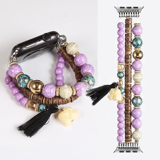 Bohemian Handmade Beaded Bracelet Watch Band - Rhyme - and - Chain