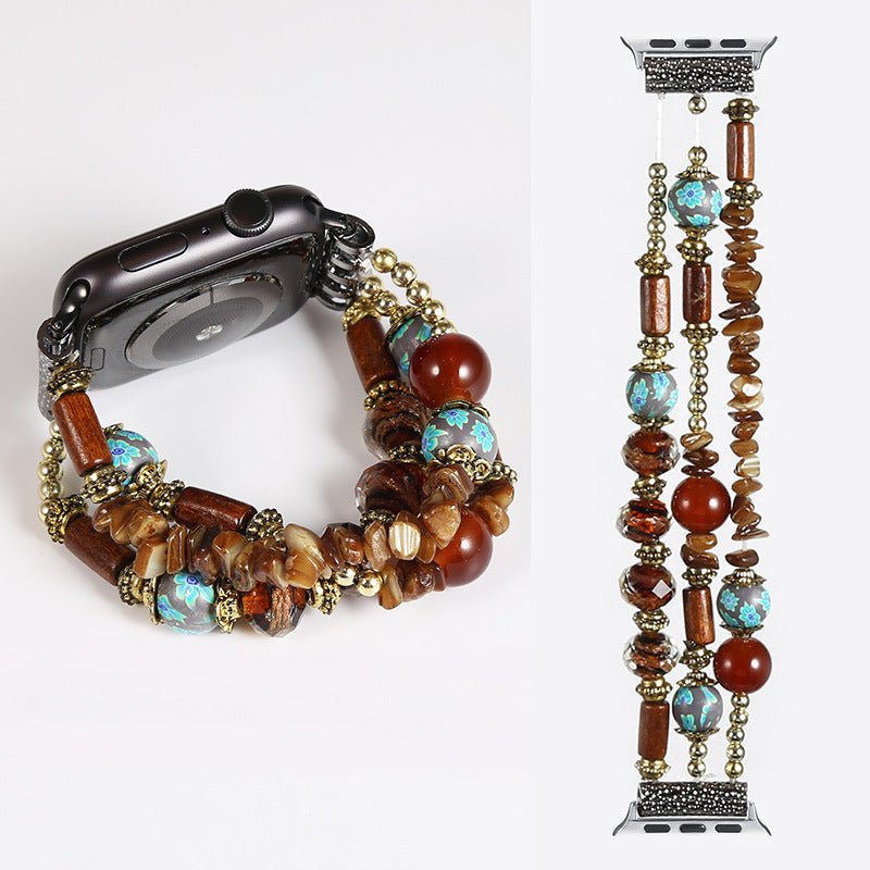 Bohemian Handmade Beaded Bracelet Watch Band - Rhyme - and - Chain