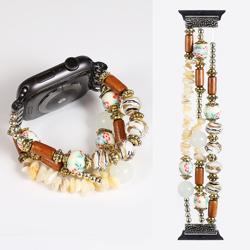 Bohemian Handmade Beaded Bracelet Watch Band - Rhyme - and - Chain