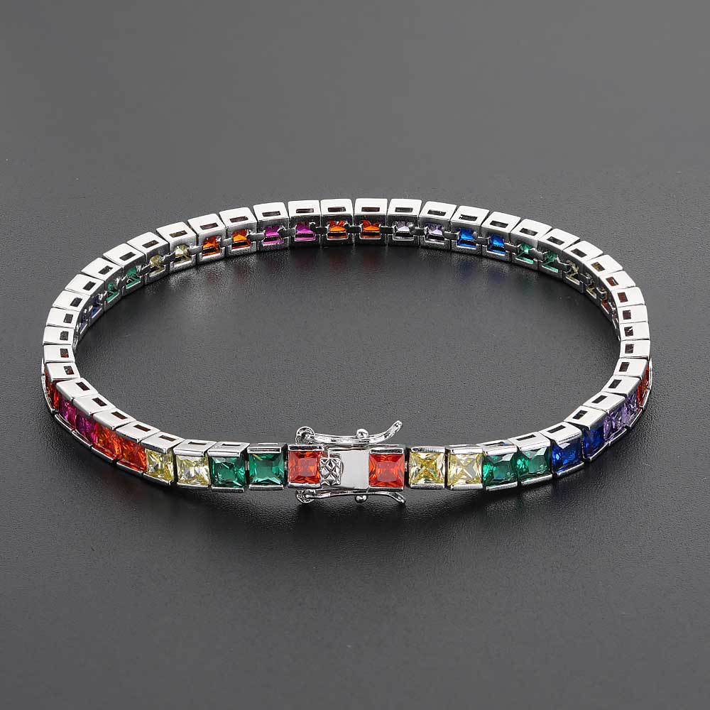 Bracelet 4mm Color Tennis Chain - Rhyme - and - Chain