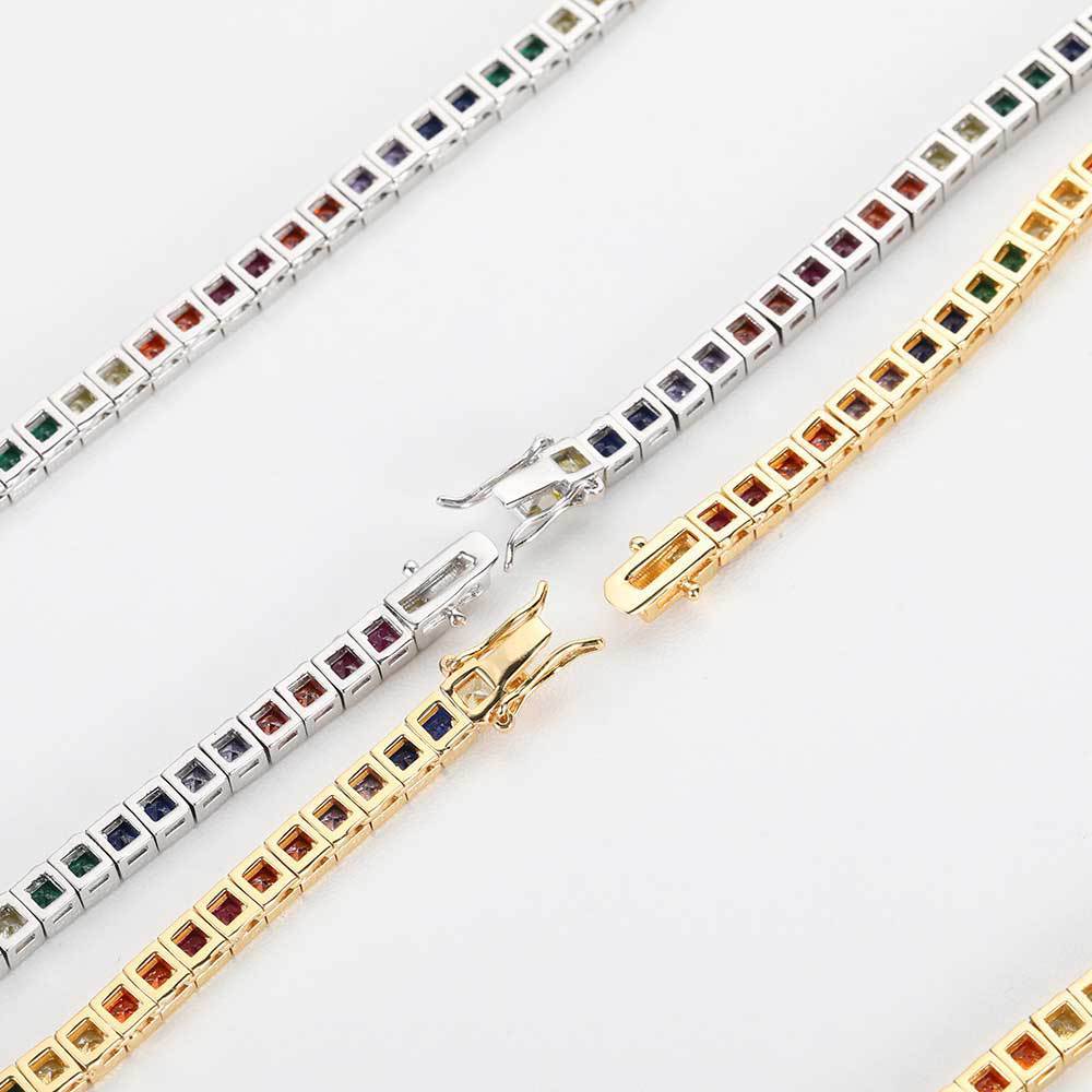 Bracelet 4mm Color Tennis Chain - Rhyme - and - Chain