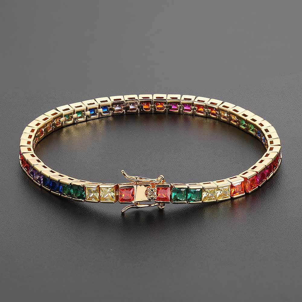 Bracelet 4mm Color Tennis Chain - Rhyme - and - Chain