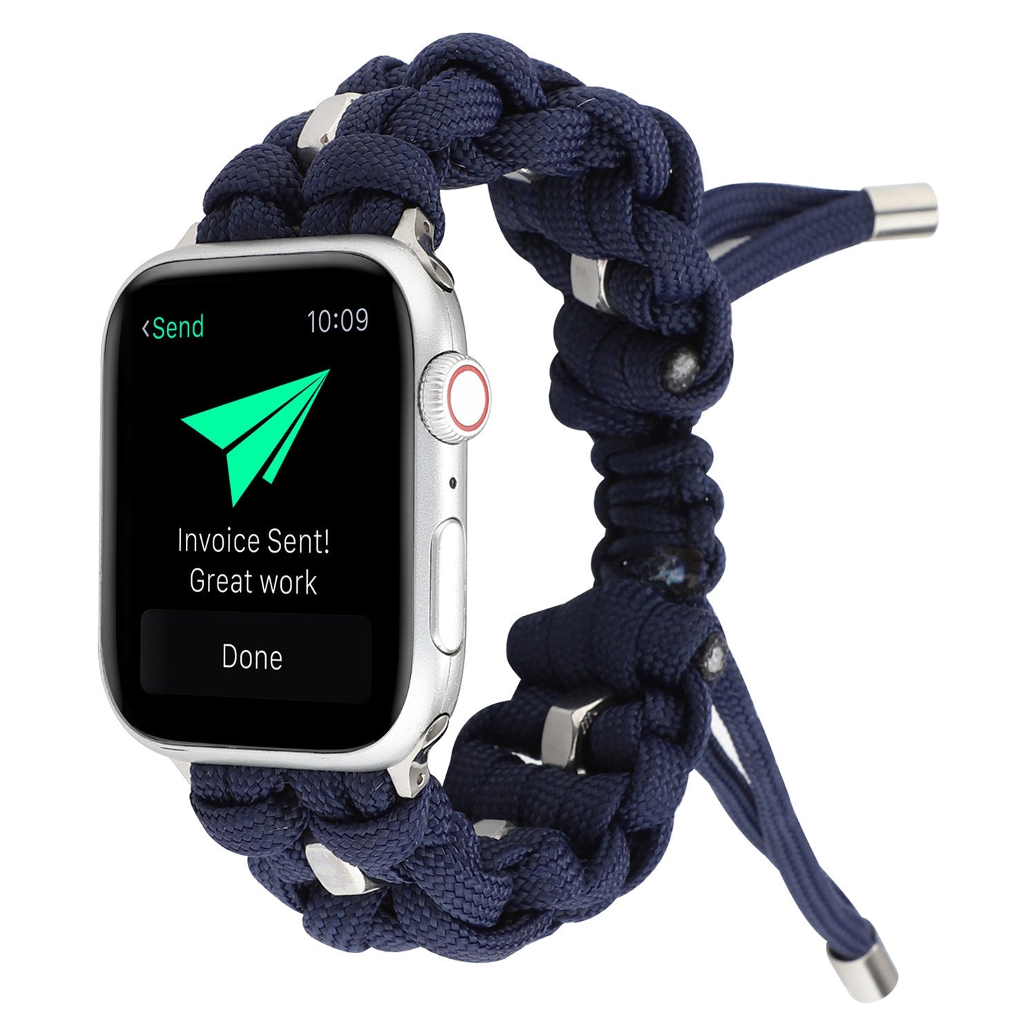 Compatible with Apple, Applicable Apple Watch Band Nylon StrapIwatch Outdoor Umbrella Cord Braided Strap - Rhyme - and - Chain