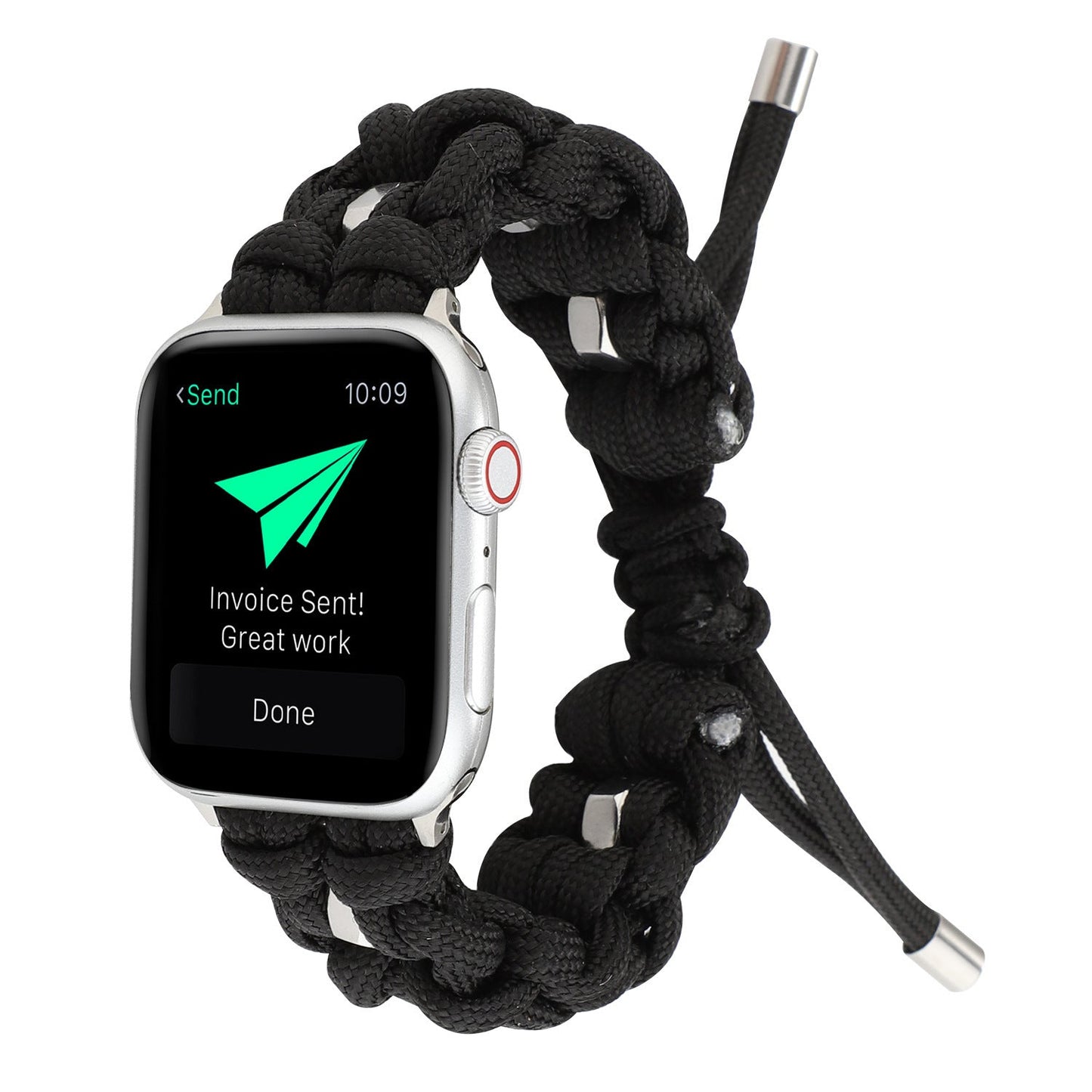 Compatible with Apple, Applicable Apple Watch Band Nylon StrapIwatch Outdoor Umbrella Cord Braided Strap - Rhyme - and - Chain