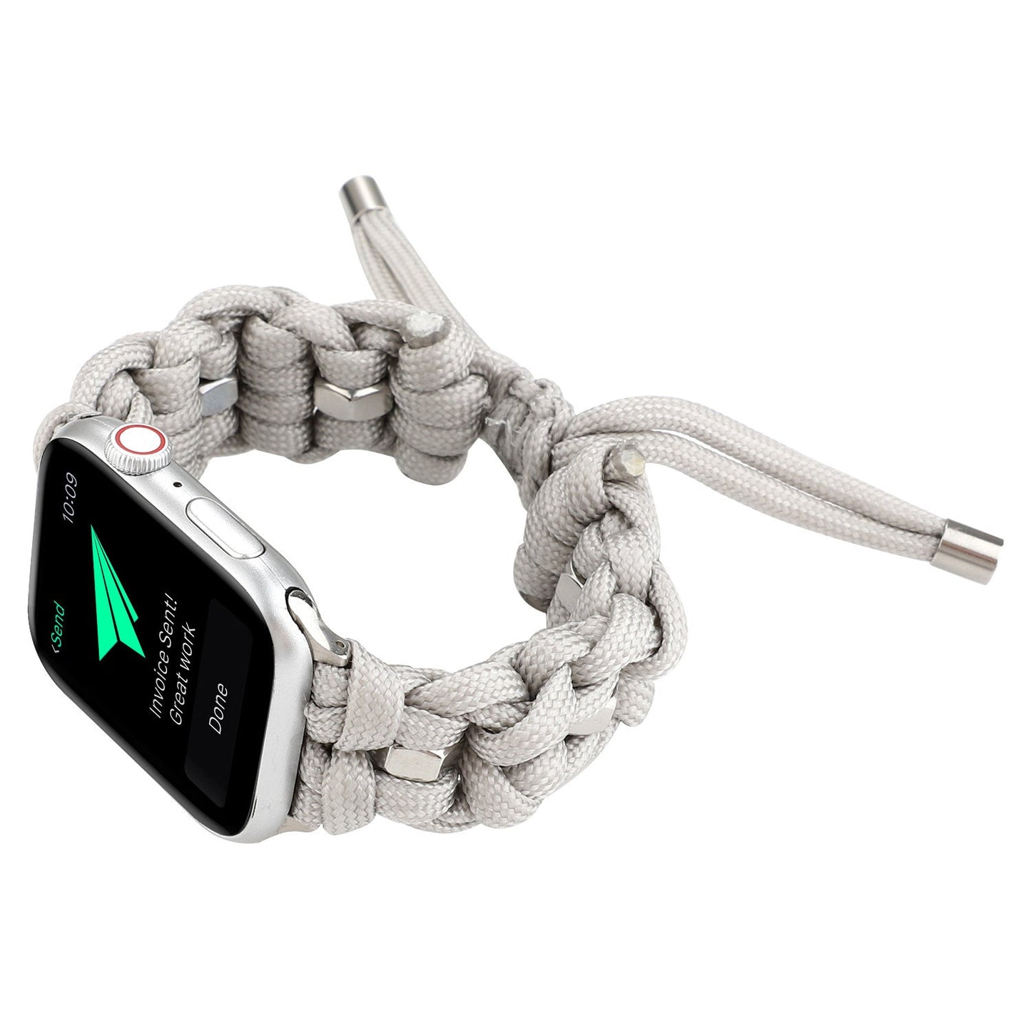 Compatible with Apple, Applicable Apple Watch Band Nylon StrapIwatch Outdoor Umbrella Cord Braided Strap - Rhyme - and - Chain