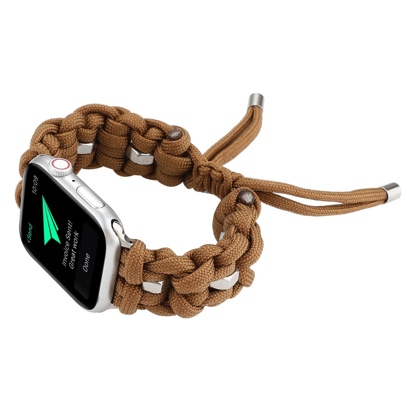 Compatible with Apple, Applicable Apple Watch Band Nylon StrapIwatch Outdoor Umbrella Cord Braided Strap - Rhyme - and - Chain