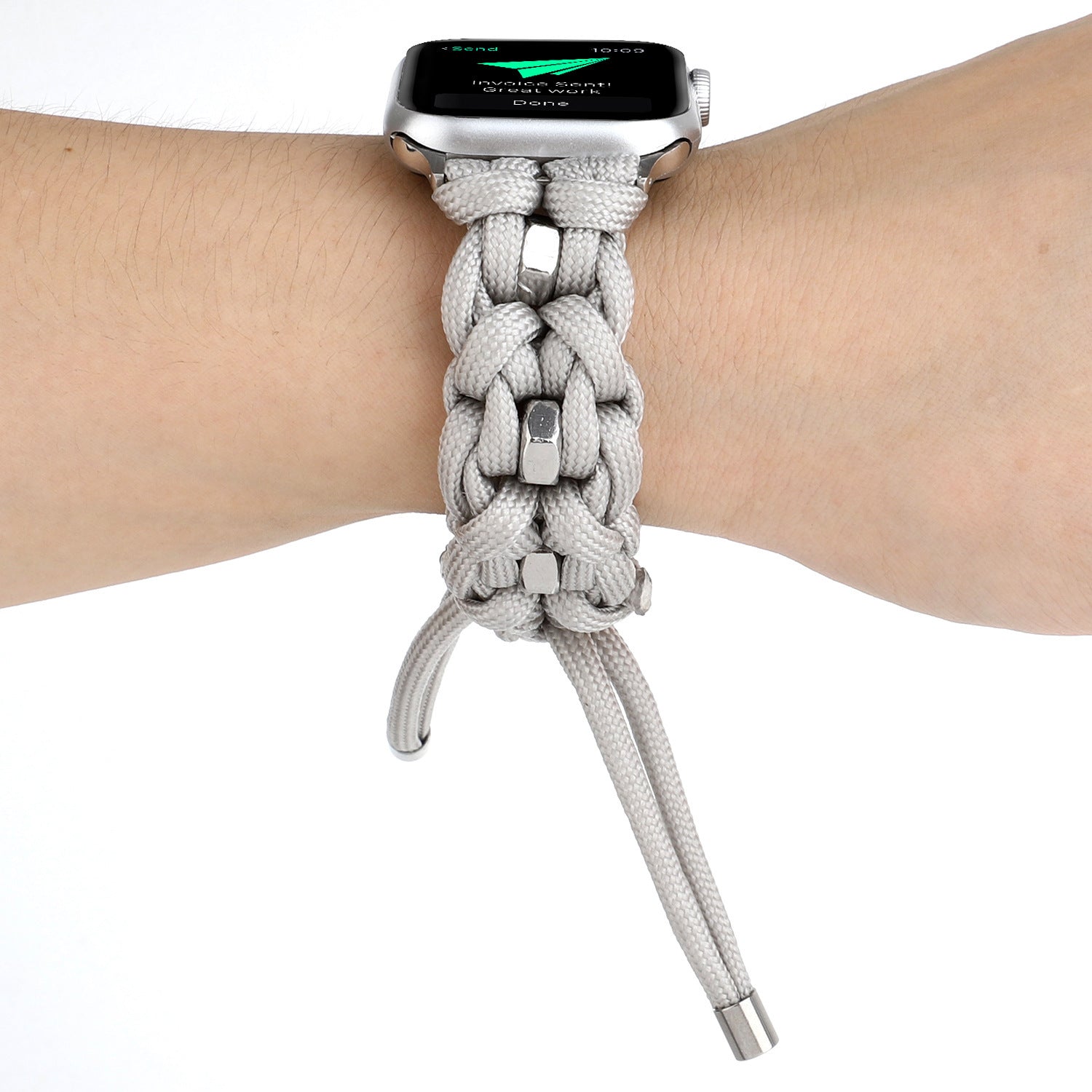 Compatible with Apple, Applicable Apple Watch Band Nylon StrapIwatch Outdoor Umbrella Cord Braided Strap - Rhyme - and - Chain