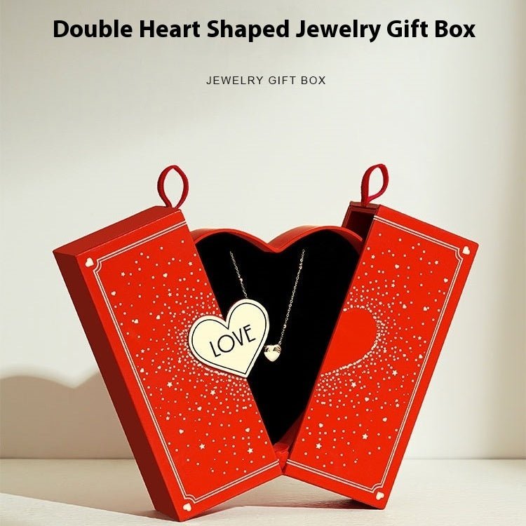 Double Open Lover Jewelry Box - Rhyme - and - Chain