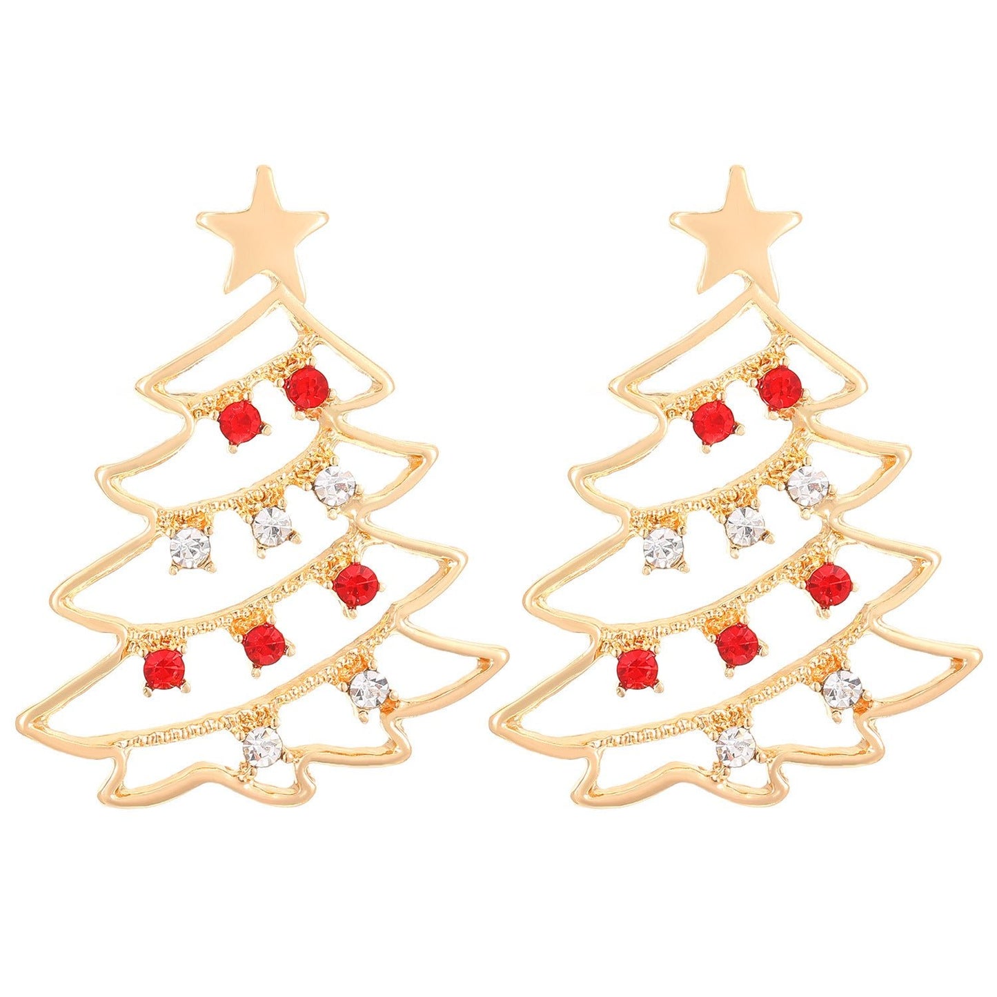 Earrings Christmas Tree Party Jewelry Christmas Gift - Rhyme-and-Chain