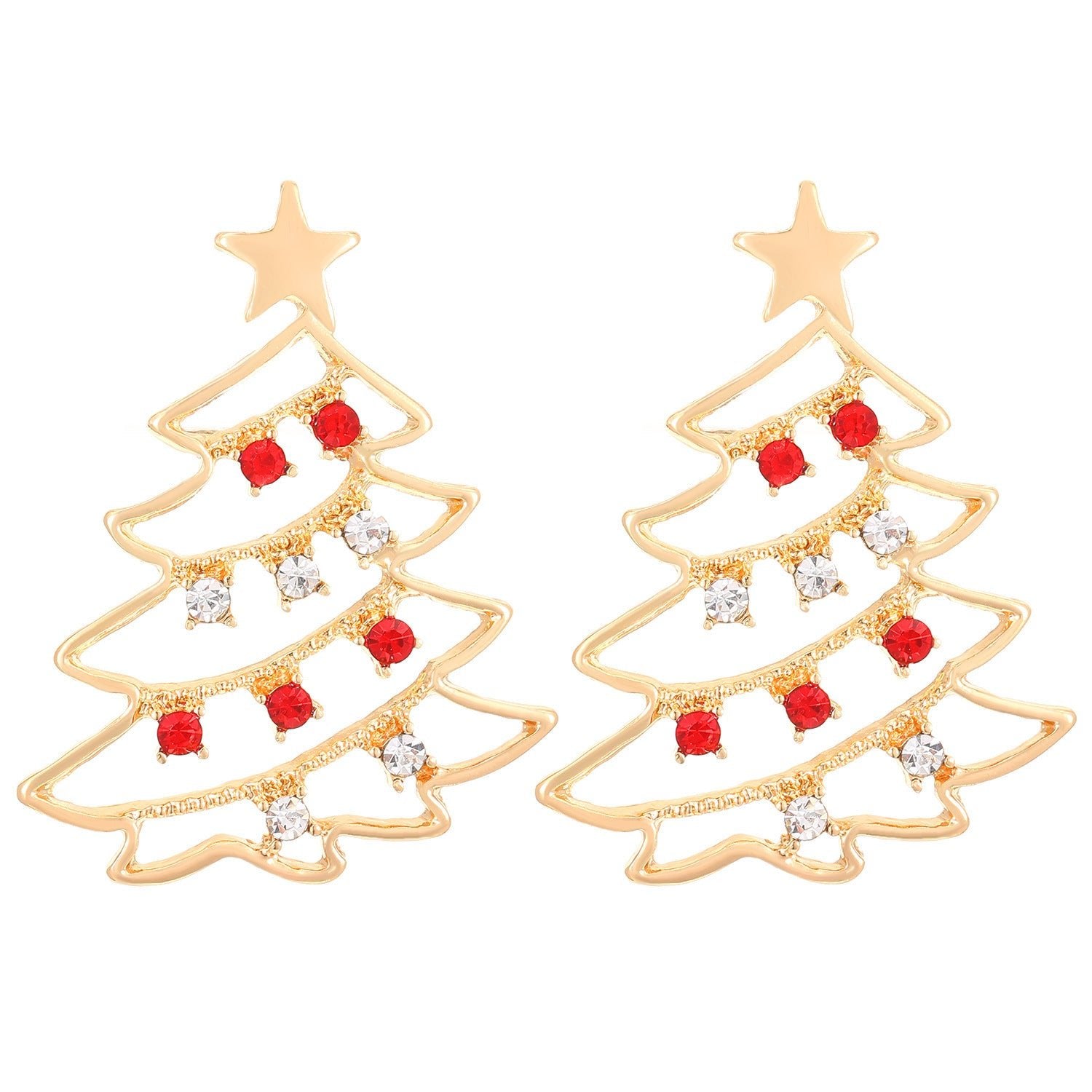 Earrings Christmas Tree Party Jewelry Christmas Gift - Rhyme-and-Chain