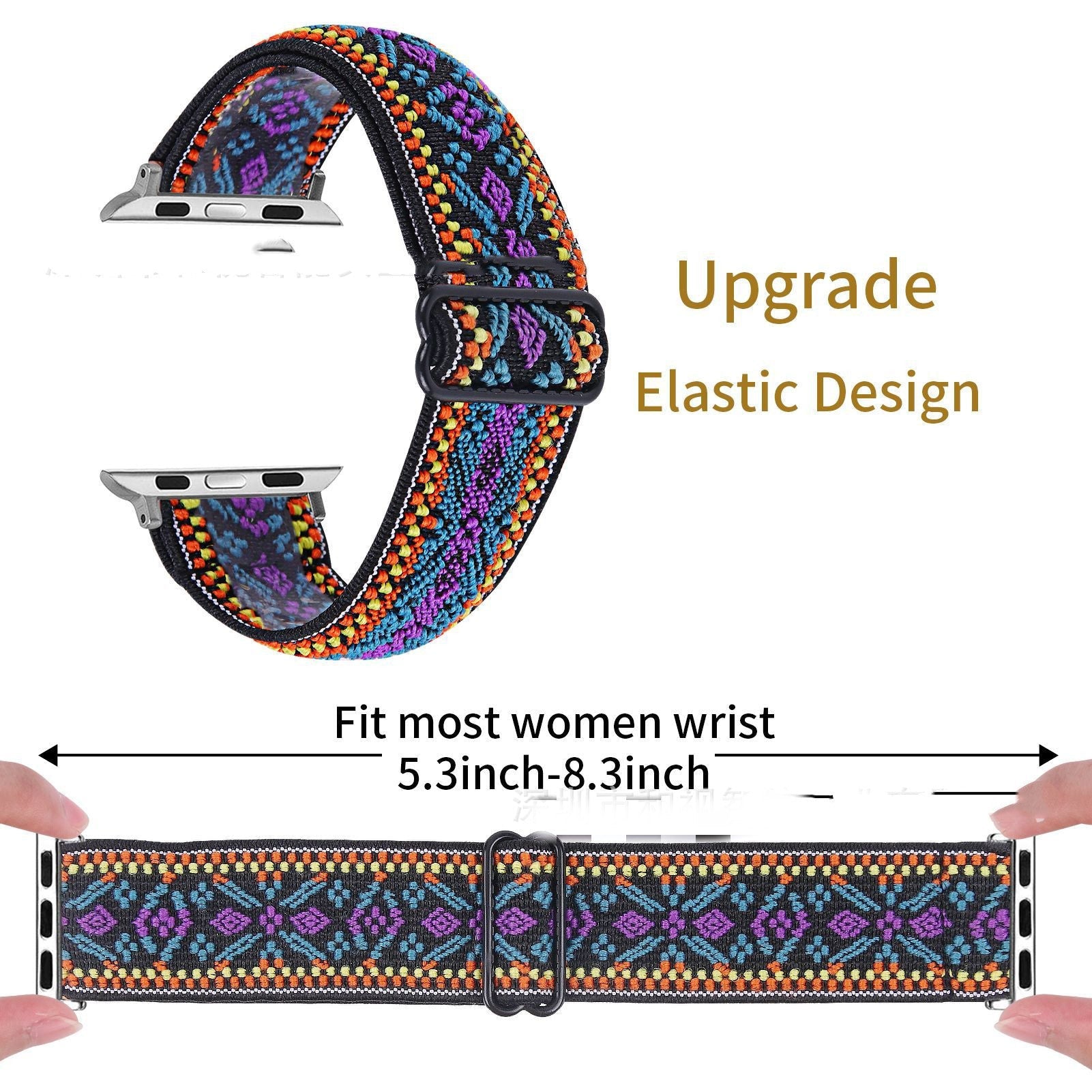 Elastic Adjustable Size Watch Band - Rhyme - and - Chain