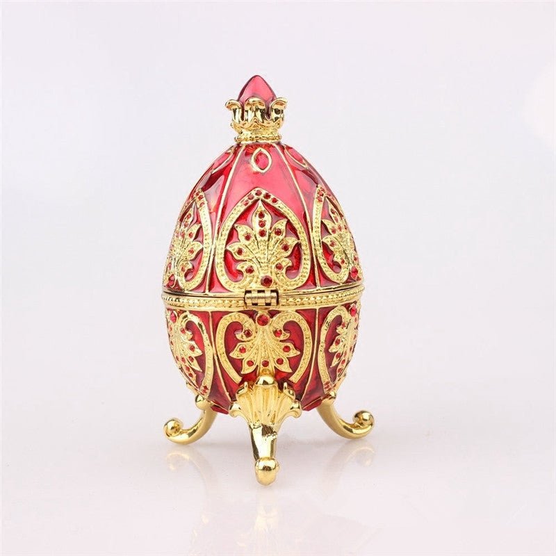 Enamel Handmade European Jewelry Pearl Egg Jewelry Box - Rhyme - and - Chain