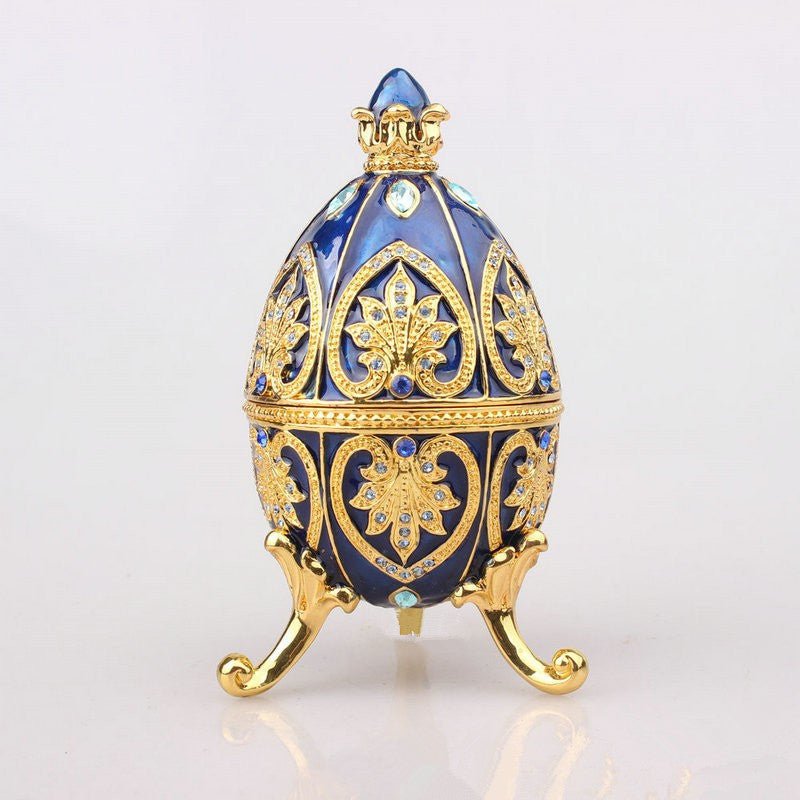 Enamel Handmade European Jewelry Pearl Egg Jewelry Box - Rhyme - and - Chain