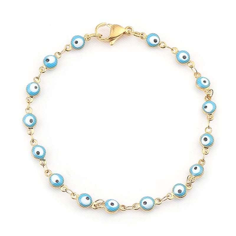 Fashion Bracelets Evil Eye Bead Bracelet Jewelry Women Men - Rhyme-and-Chain