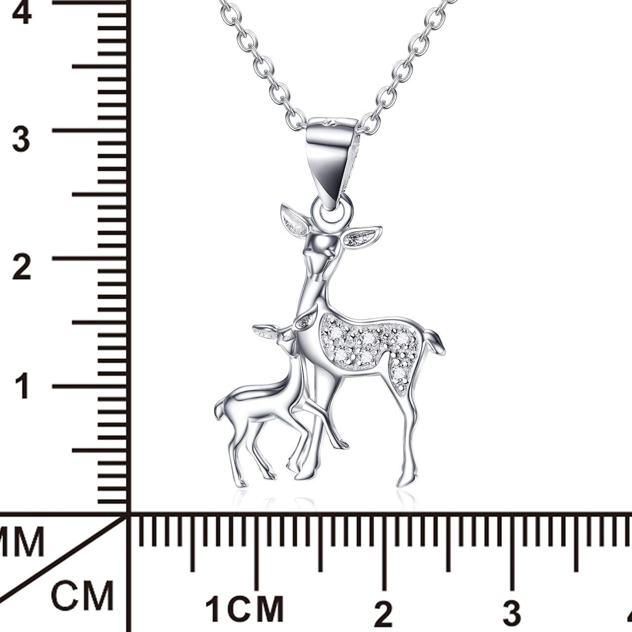 Fawn Pendant 925 Silver Necklace - Rhyme - and - Chain