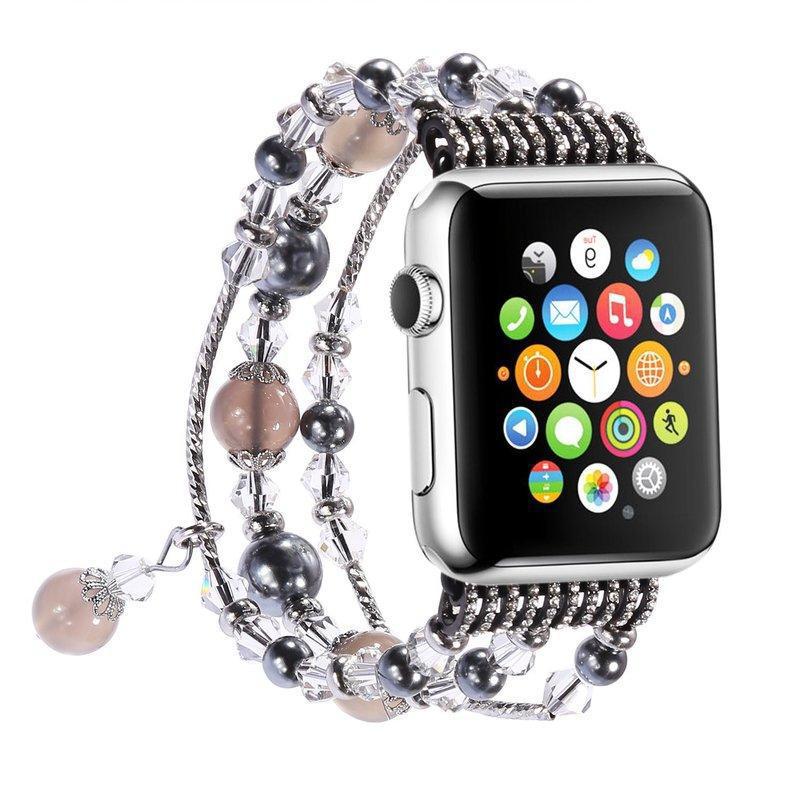 For Apple iWatch1/2/3/4/5/6 se 7th Generation Beaded Agate Jewelry Strap Watch Chain - Rhyme - and - Chain