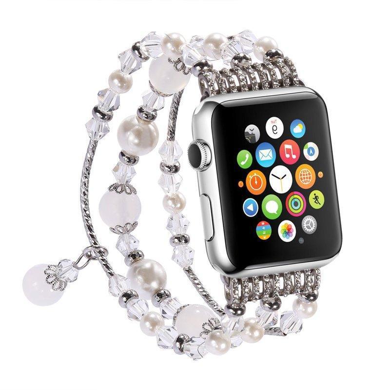 For Apple iWatch1/2/3/4/5/6 se 7th Generation Beaded Agate Jewelry Strap Watch Chain - Rhyme - and - Chain