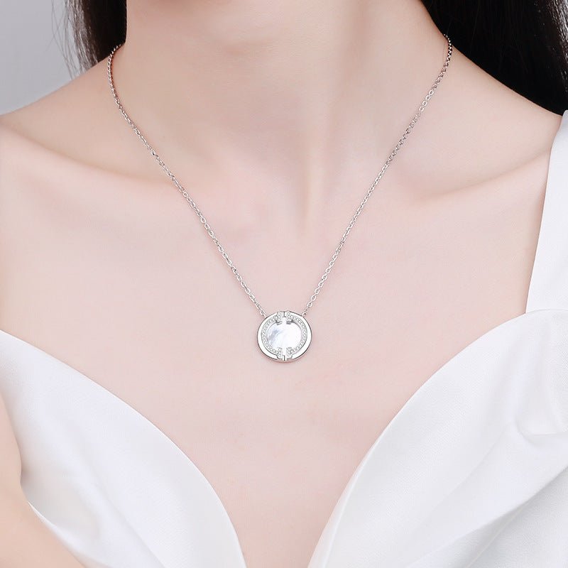 Fritillary Smile Moissanite Necklace For Women - Rhyme - and - Chain