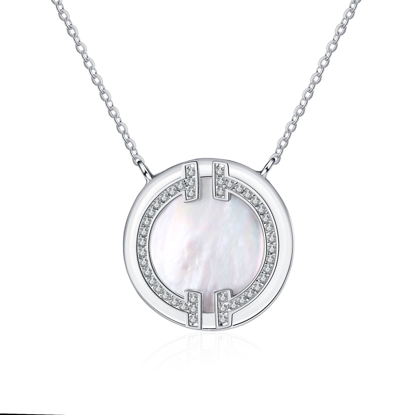 Fritillary Smile Moissanite Necklace For Women - Rhyme - and - Chain