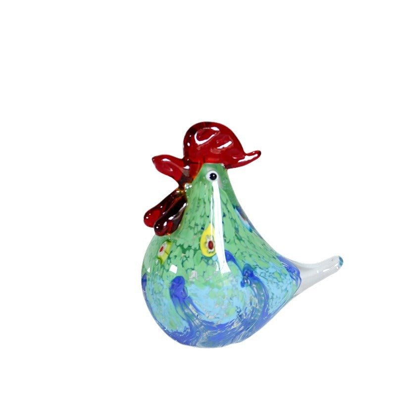 Glazed Crystal Chicken Ornament Handicrafts Gifts Decoration - Rhyme - and - Chain