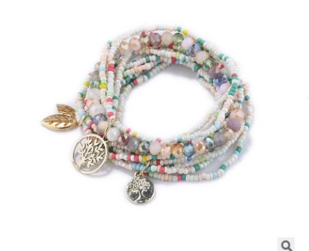 Multilayer Rice Bead Bracelet Bohemian Bracelet Bracelet - Rhyme - and - Chain