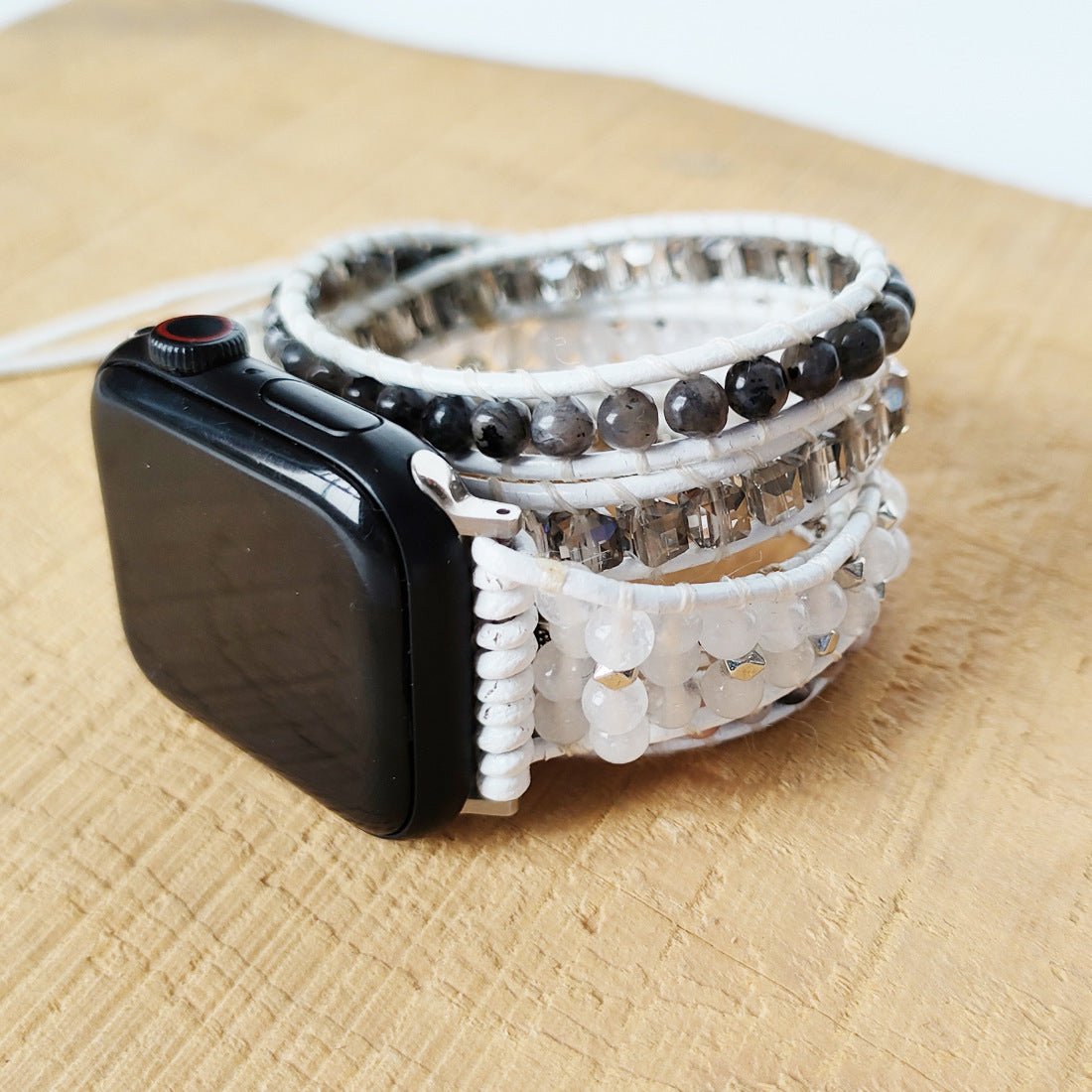 Natural Quartz Rough Woven Watch Band - Rhyme - and - Chain