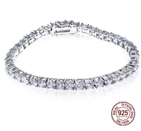 S925 Silver Bracelet 17 - 19cm Chain Length Optional Tennis Chain - Rhyme - and - Chain