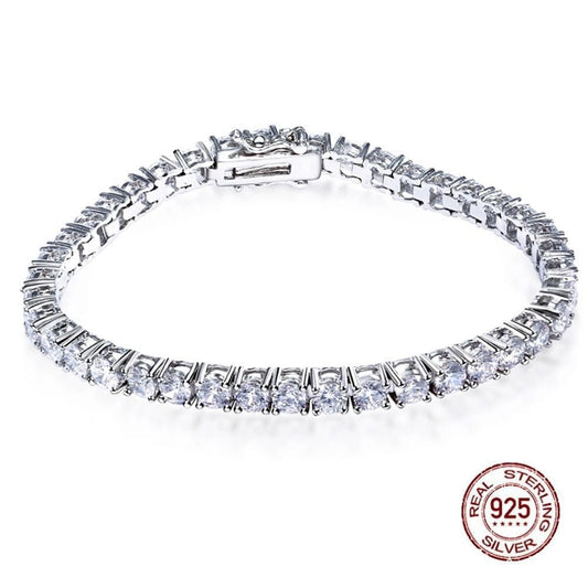 S925 Silver Bracelet 17 - 19cm Chain Length Optional Tennis Chain - Rhyme - and - Chain