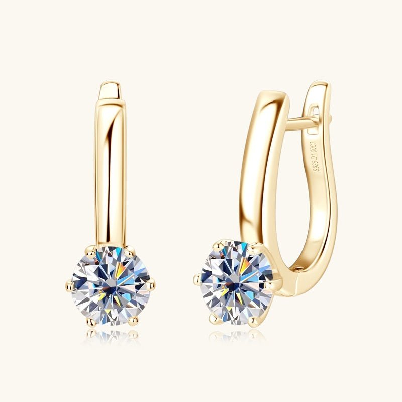 Six - claw Diamond Earring Ear Clip - Rhyme - and - Chain