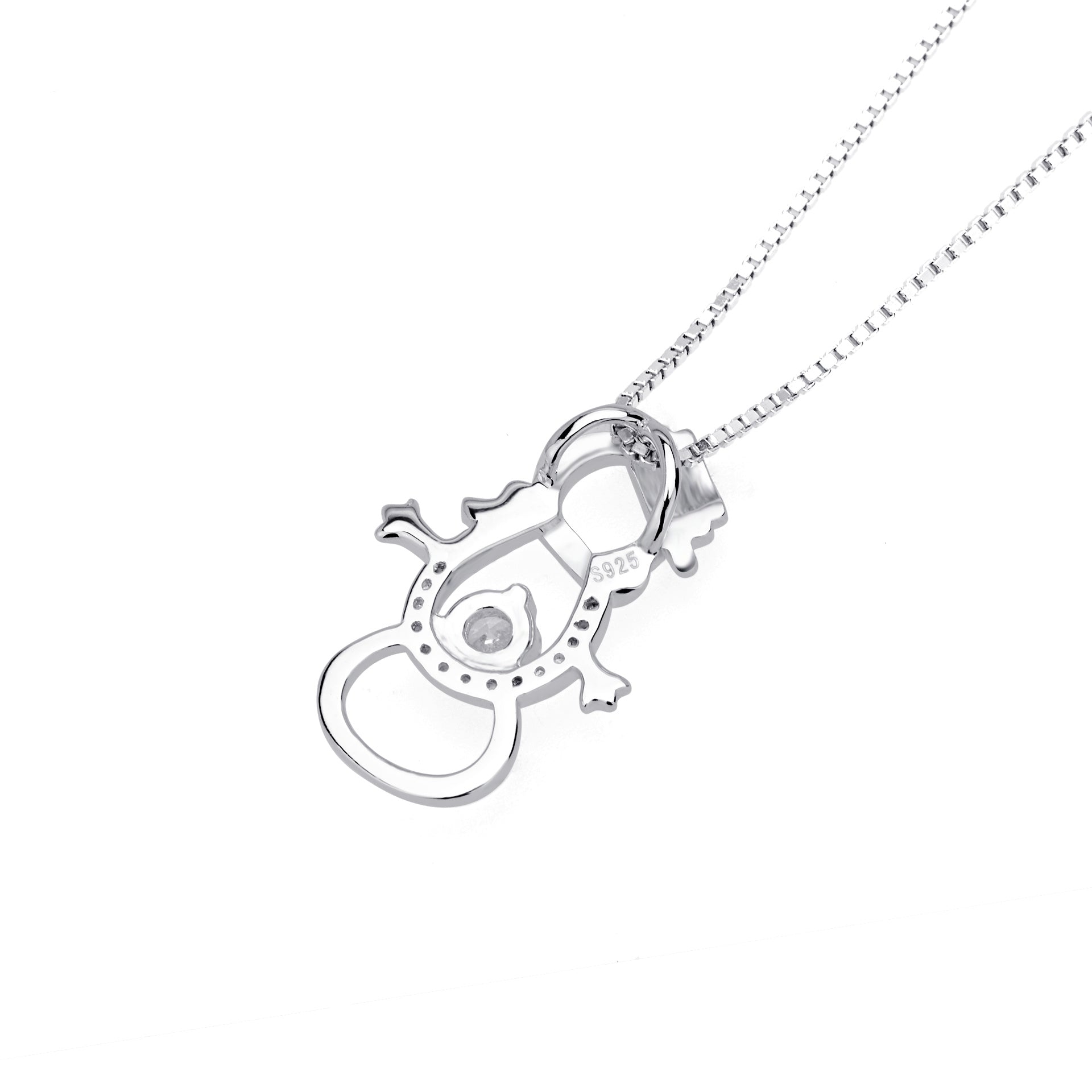 Snowman Pendant 925 Silver Necklace - Rhyme - and - Chain