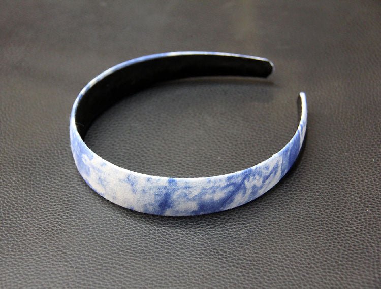 Tie Dye Printing Handmade Tie - flower Headband Yunnan Dali Bai Traditional Craftsmanship - Rhyme - and - Chain