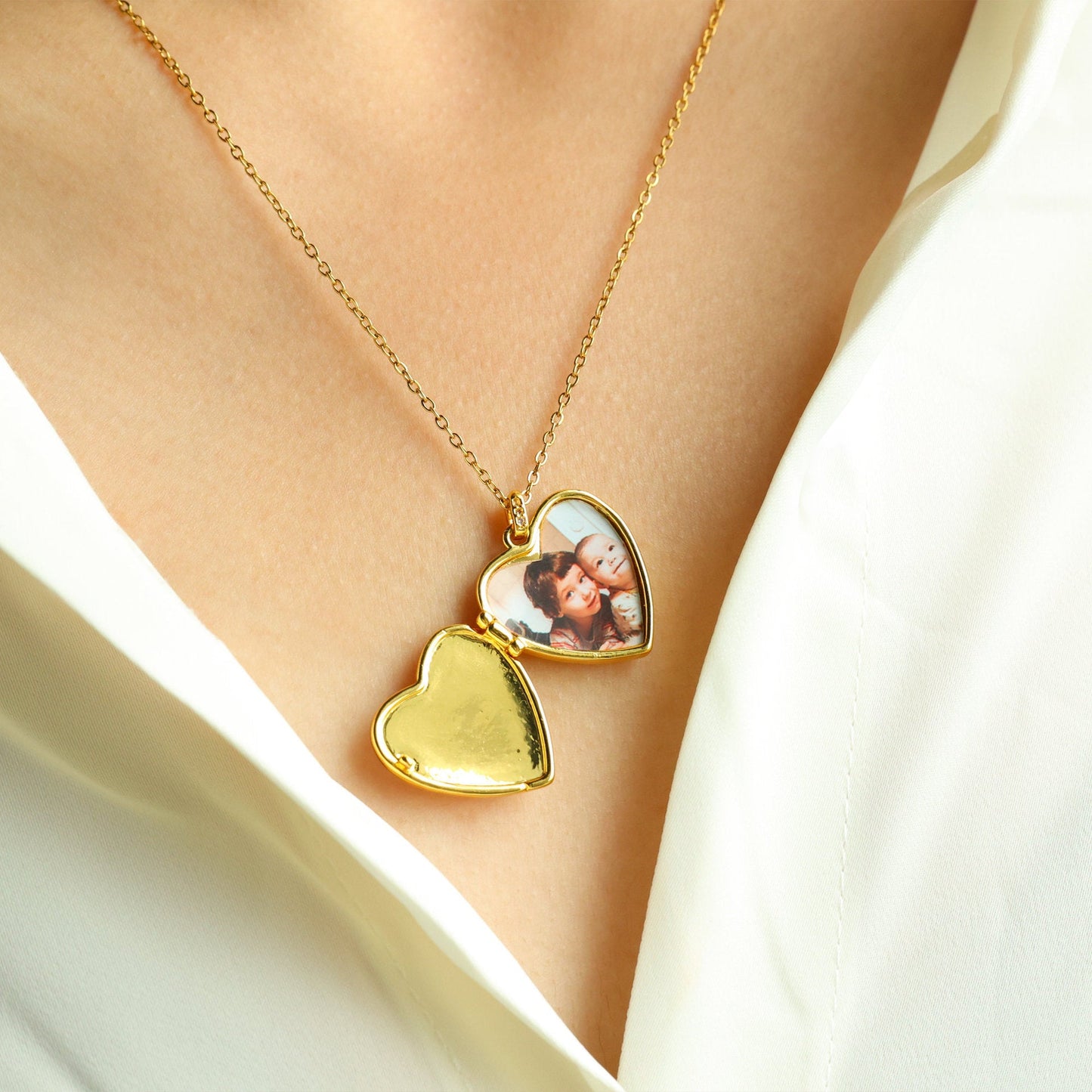 Valentine's Day Special - interest Design Love Pendant Necklace Copper Plated Real Gold - Rhyme - and - Chain