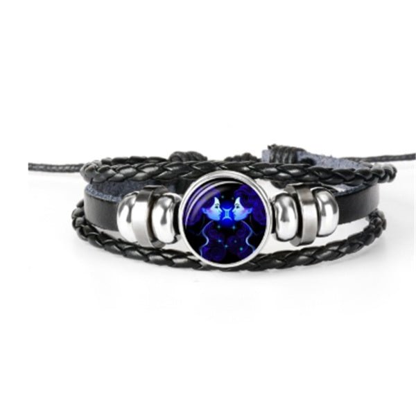 Zodiac Constellation Bracelet Braided Design Bracelet - Rhyme - and - Chain